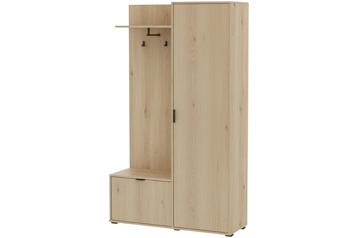 Шафа для верхнього одягу ПРОЕКТ МЕБЛІ 1130*400*1920 дуб сонома